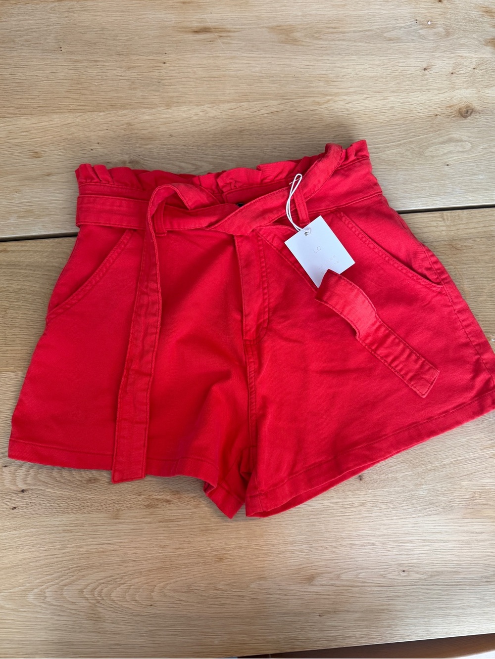 Lauren Conrad Highrise Paper bag Waist Shorts, Women’s Size 8, NWT